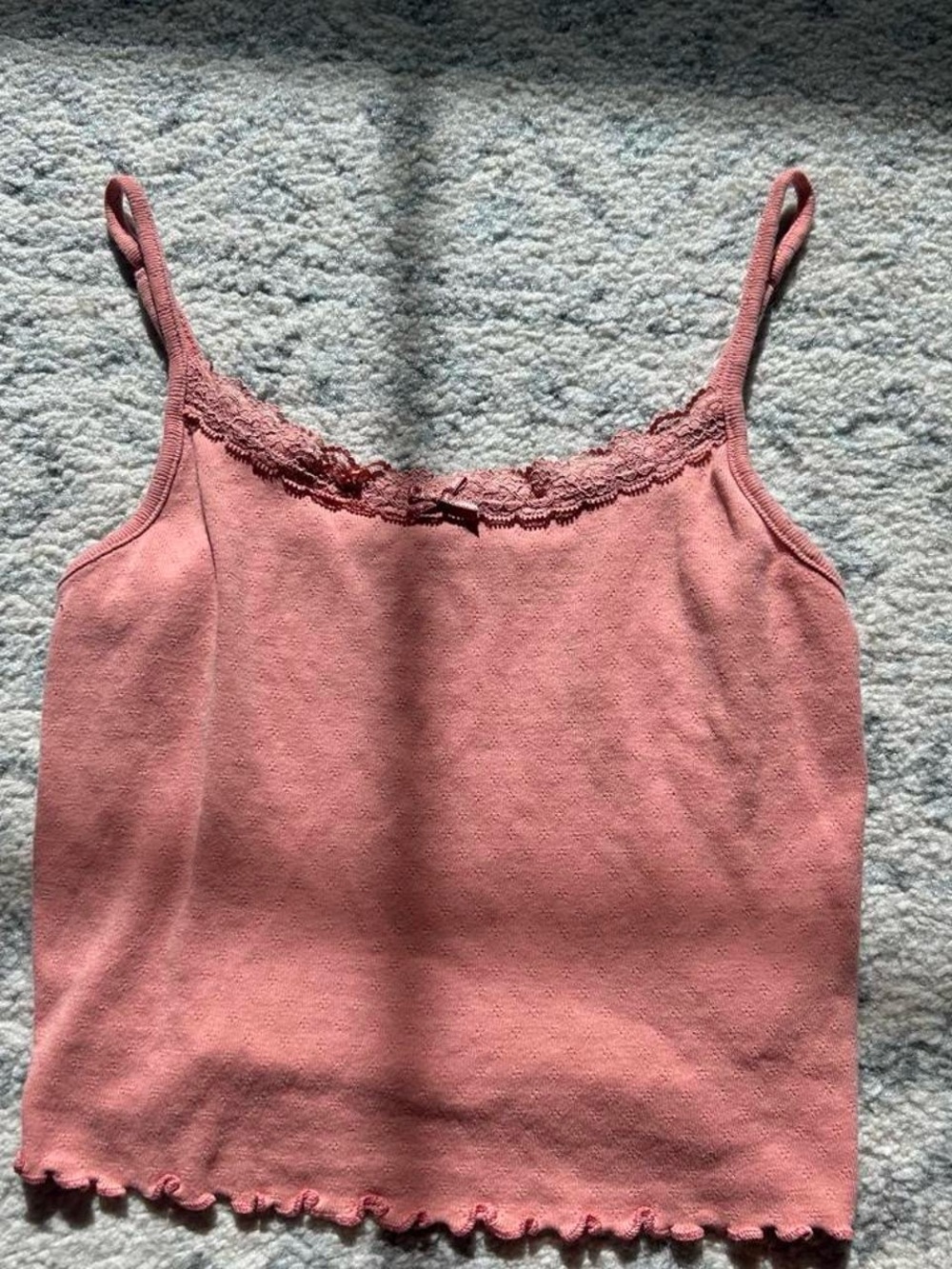 Marshalls Pink Lace-Trim Camisole